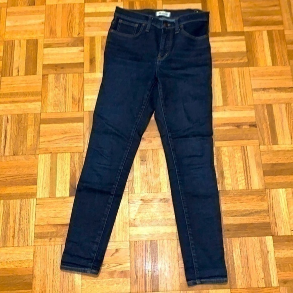 EUC MADEWELL 9” Mid-rise skinny dark rinse jeans